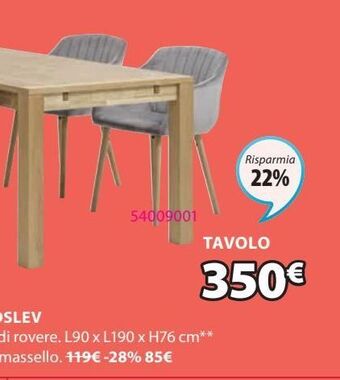 JYSK Tavolo da pranzo offerta