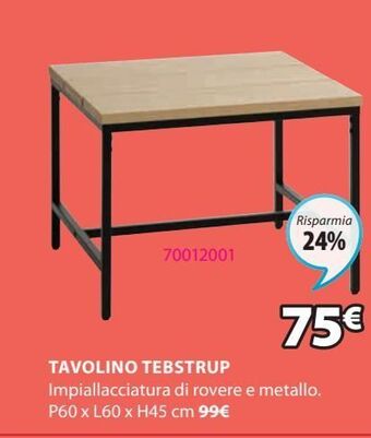 JYSK Tavolino offerta
