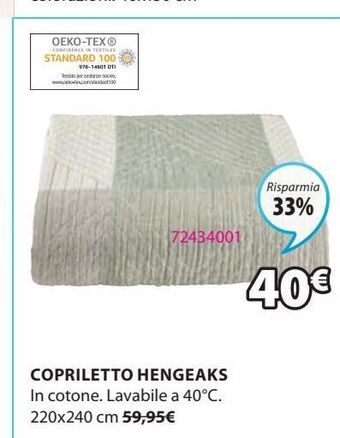 Copriletto in cotone