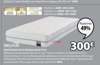 JYSK Materasso in schiuma offerta
