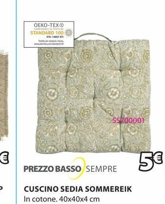 JYSK Cuscino per sedia offerta