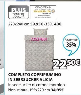 JYSK Completo copripiumino offerta