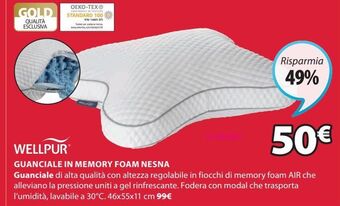 JYSK Guanciale in memory foam offerta
