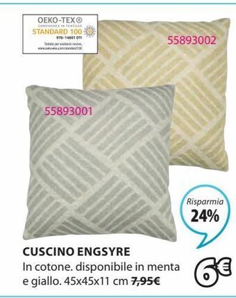 JYSK Cuscino offerta