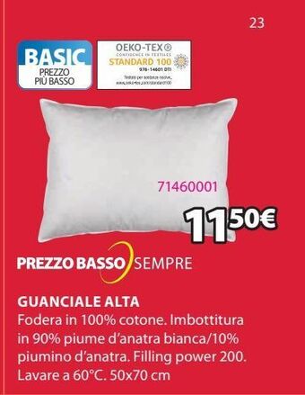 JYSK Guanciale offerta
