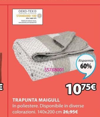 JYSK Trapunta in poliestere offerta