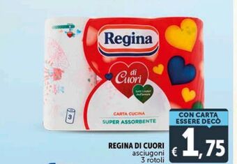 Deco Market Regina di cuori asciugoni 3 rotoli offerta