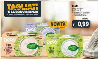 Deco Market Yogurt soia g 125 x 2 deco offerta