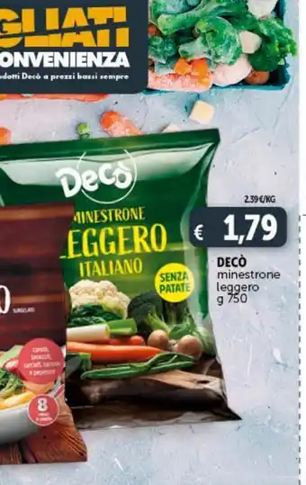 Deco Market Minestrone leggero g 750 deco offerta