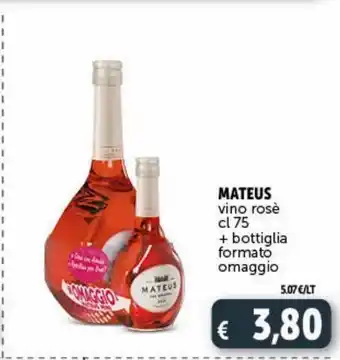 Vino rose cl 75 mateus