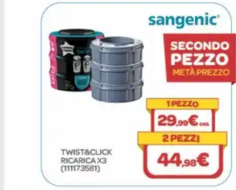 Bimbo Store Twist&click ricarica x3	sangenic 1 pezzo offerta