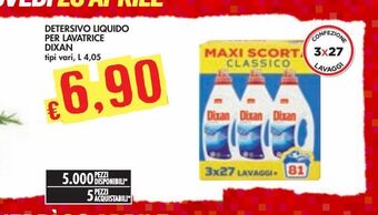 Bennet Detersivo liquido per lavatrice dixan offerta