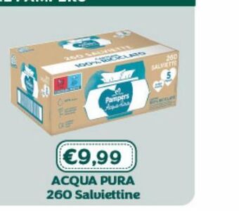 Bimbo Store Pampers acqua pura 260 salviettine offerta