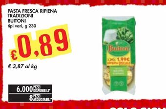 Bennet Pasta fresca ripiena tradizioni buitoni offerta