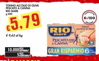Bennet Tonno in olio d'oliva pescato a canna rio mare offerta
