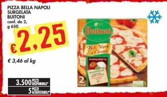 Bennet Pizza bella napoli surgelata buitoni offerta