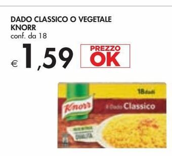 Bennet Dado classico o vegetale knorr offerta