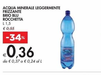 Bennet Acqua leggermente frizzante brio blu rocchetta offerta