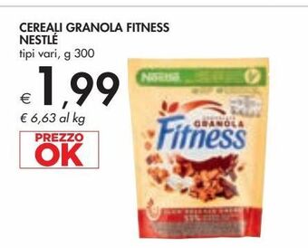 Bennet Cereali granola fitness nestlè offerta