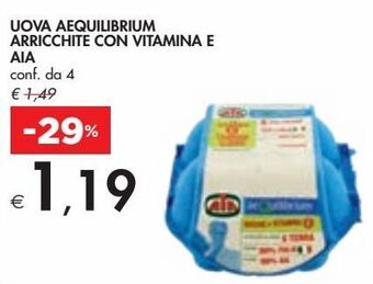 Bennet Uova aequilibrium arricchite con vitamina e aia offerta