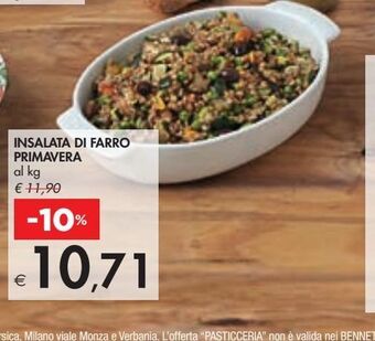 Bennet Insalata di farro e verdure offerta