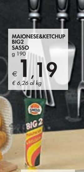 Bennet Maionese & ketchup big2 sasso offerta
