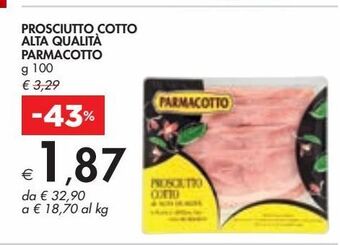 Bennet Prosciutto cotto alta qualità parmacotto offerta