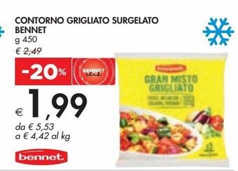 Contorno grigliato surgelato bennet