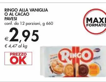 Bennet Ringo alla vaniglia o al cacao pavesi offerta