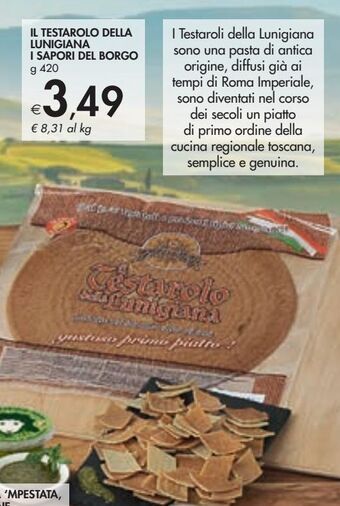 Il testarolo della lunigiana i sapori del borgo