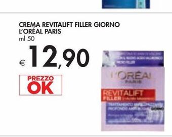 Bennet Crema revitalift filler giorno l'oreal paris offerta