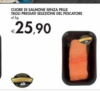 Bennet Cuore di salmone senza pelle tagli pregiati selezione del pescatore offerta