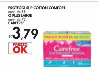 Bennet Proteggi-slip cotton comfort o plus large carefree offerta