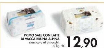 Bennet Primo sale con latte di vacca bruna alpina offerta