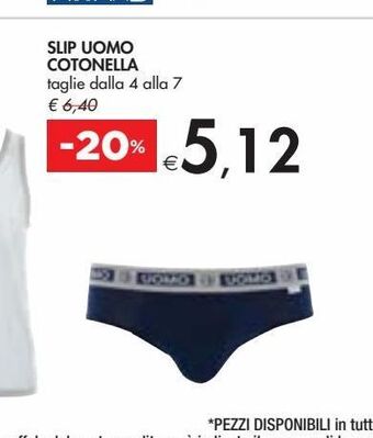 Bennet Slip uomo cotonella offerta