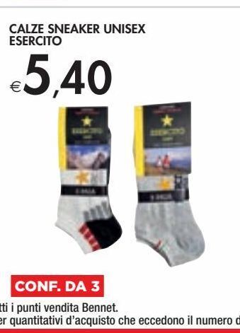 Bennet Calze sneaker unisex esercito offerta