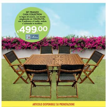 Bennet Set pranzo casa collection offerta