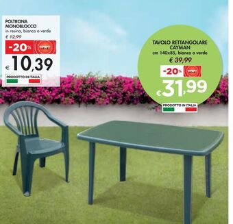Bennet Poltrona monoblocco offerta