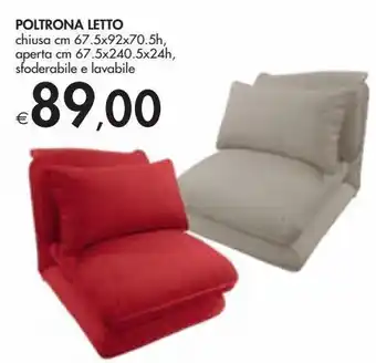 Bennet Poltrona letto offerta