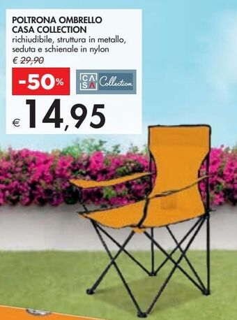Bennet Poltrona ombrello casa collection offerta