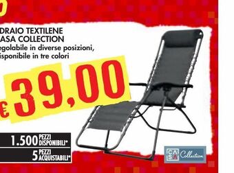Bennet Sdraio textilene casa collection offerta