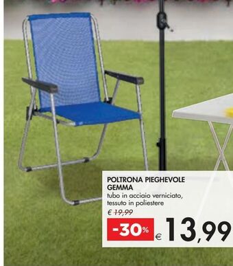 Poltrona pieghevole gemma