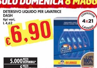 Bennet Detersivo liquido per lavatrice dash offerta