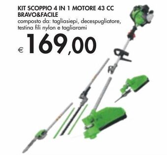 Bennet Kit scoppio 4 in 1 motore 43 cc bravo&facile offerta