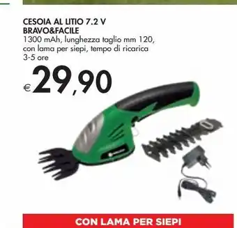 Cesoie al litio 7.2v bravo&facile
