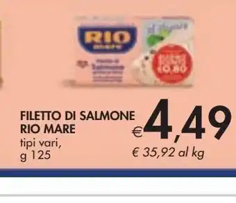 Bennet Filetti di salmone rio mare offerta