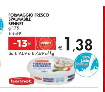 Bennet Formaggio fresco spalmabile bennet offerta