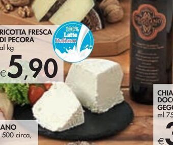 Bennet Ricotta fresca di pecora offerta