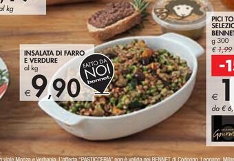 Bennet Insalata di farro e verdure offerta
