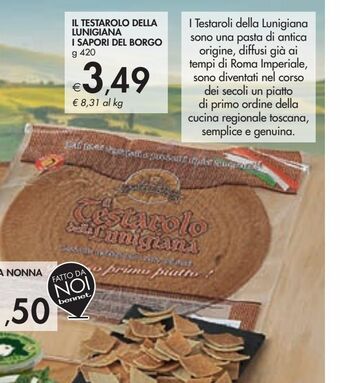 Bennet Il testarolo della lunigiana i sapori del borgo offerta